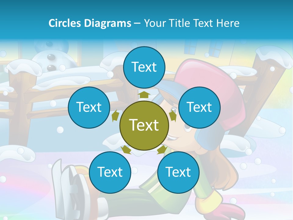 Kid Sleigh Fun PowerPoint Template