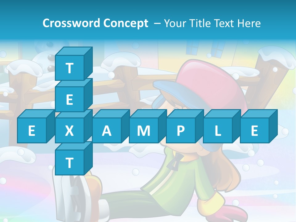 Kid Sleigh Fun PowerPoint Template