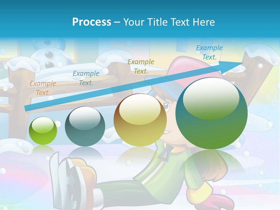 Kid Sleigh Fun PowerPoint Template