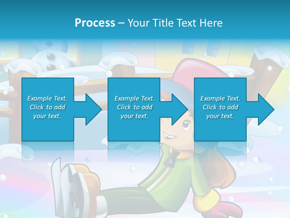 Kid Sleigh Fun PowerPoint Template