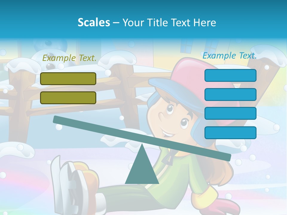 Kid Sleigh Fun PowerPoint Template