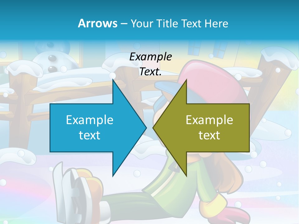 Kid Sleigh Fun PowerPoint Template