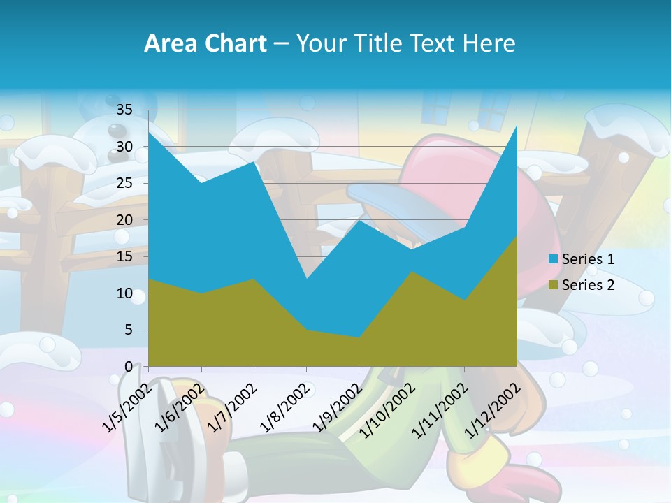 Kid Sleigh Fun PowerPoint Template