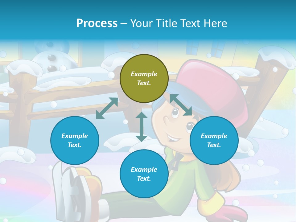 Kid Sleigh Fun PowerPoint Template