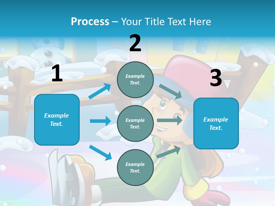 Kid Sleigh Fun PowerPoint Template