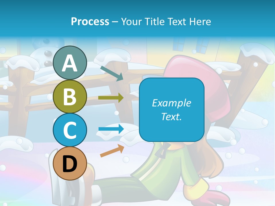 Kid Sleigh Fun PowerPoint Template