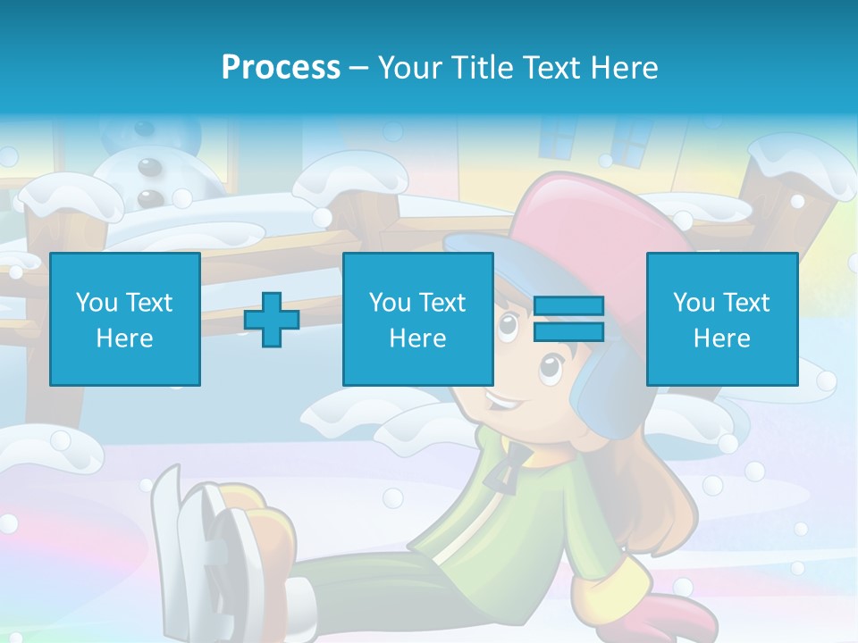 Kid Sleigh Fun PowerPoint Template