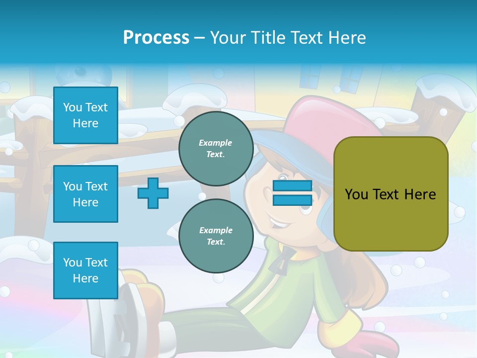 Kid Sleigh Fun PowerPoint Template