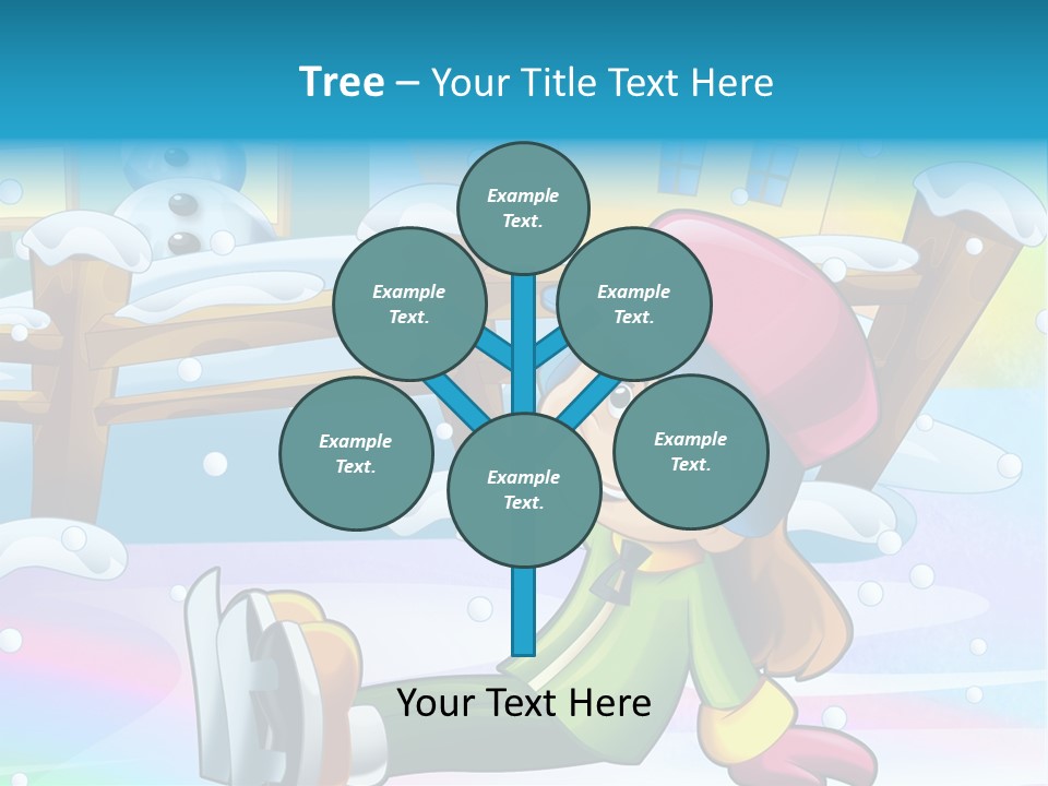 Kid Sleigh Fun PowerPoint Template