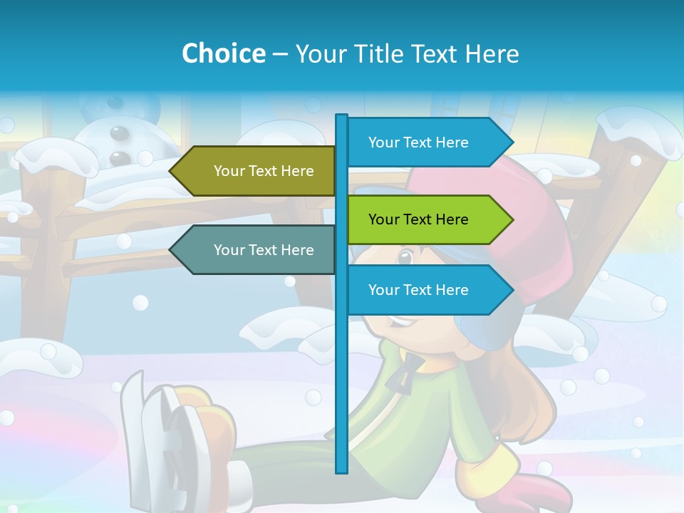 Kid Sleigh Fun PowerPoint Template