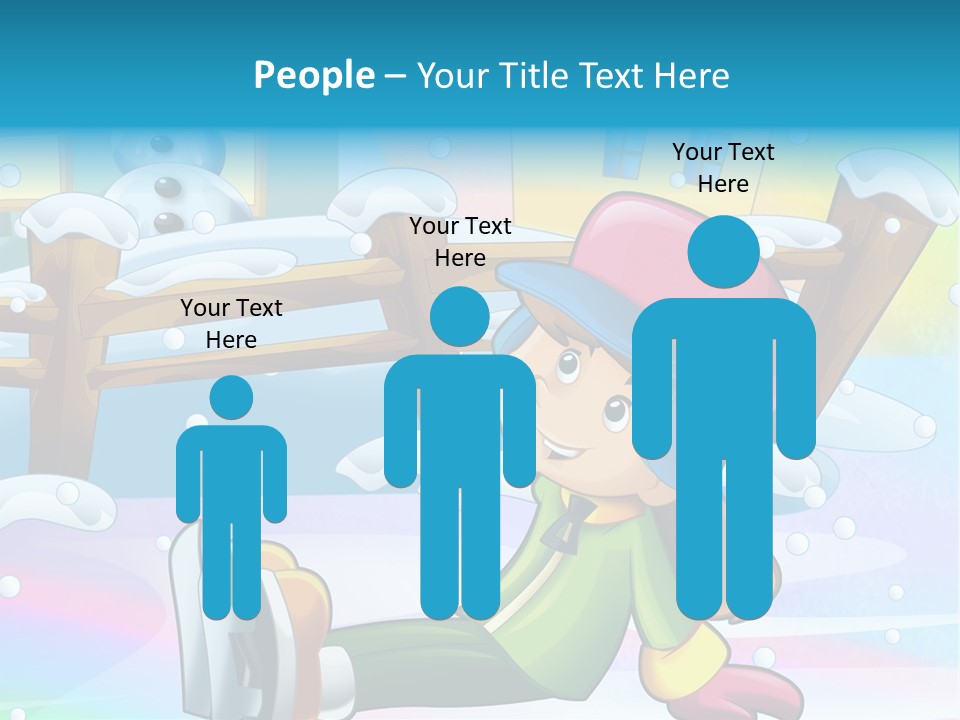 Kid Sleigh Fun PowerPoint Template