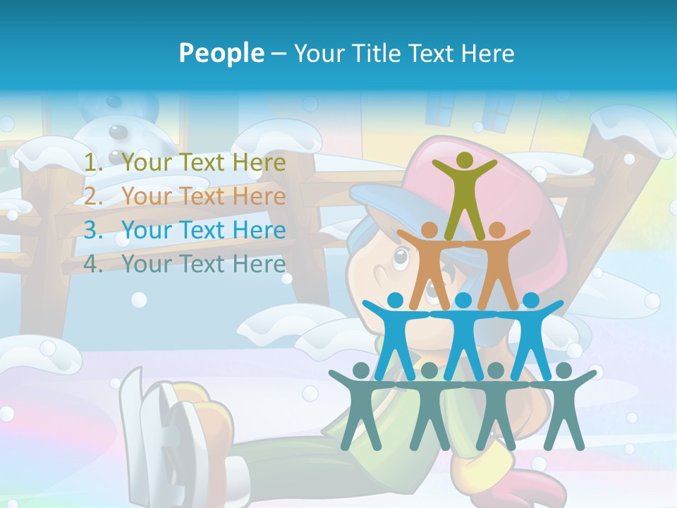 Kid Sleigh Fun PowerPoint Template