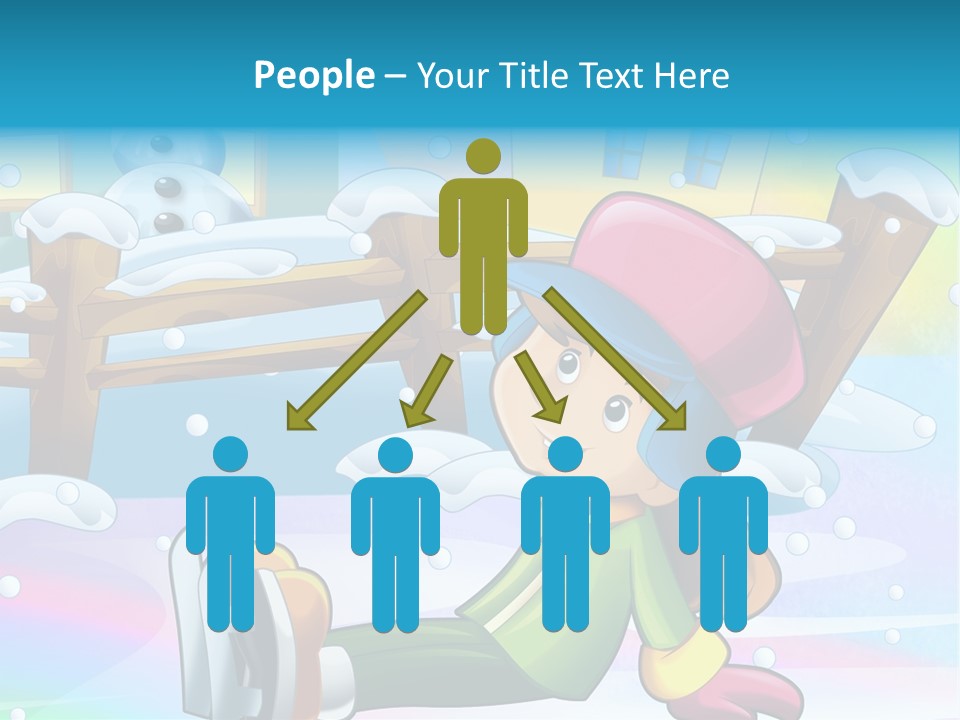 Kid Sleigh Fun PowerPoint Template