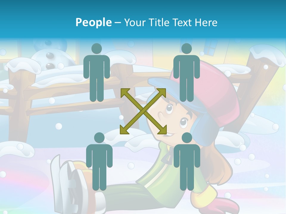 Kid Sleigh Fun PowerPoint Template