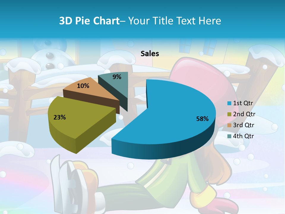 Kid Sleigh Fun PowerPoint Template