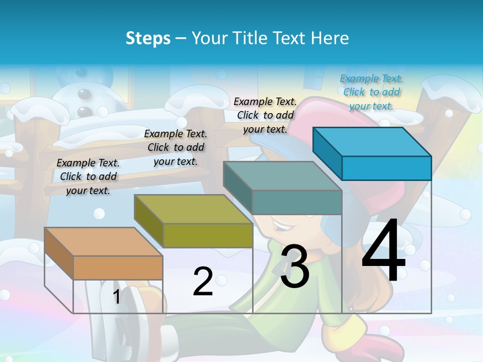 Kid Sleigh Fun PowerPoint Template