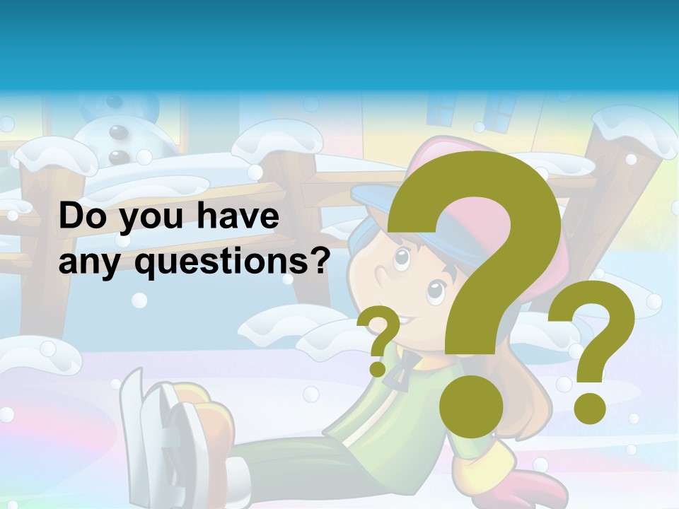 Kid Sleigh Fun PowerPoint Template