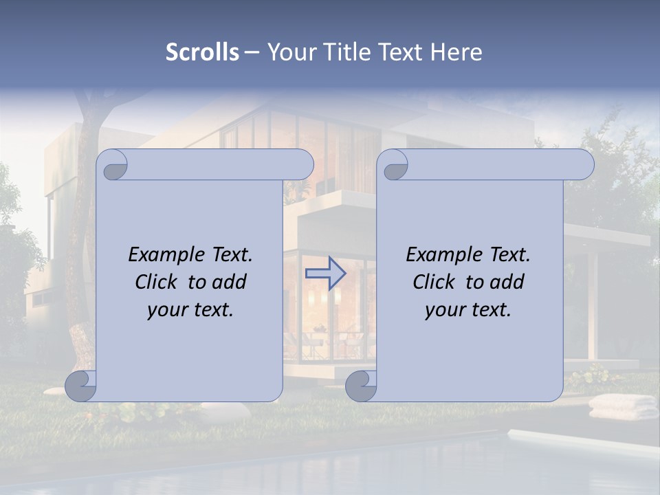 Water Window Mockup PowerPoint Template