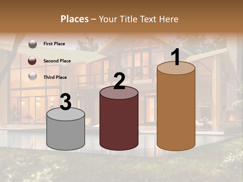 Construction Tree Grass PowerPoint Template