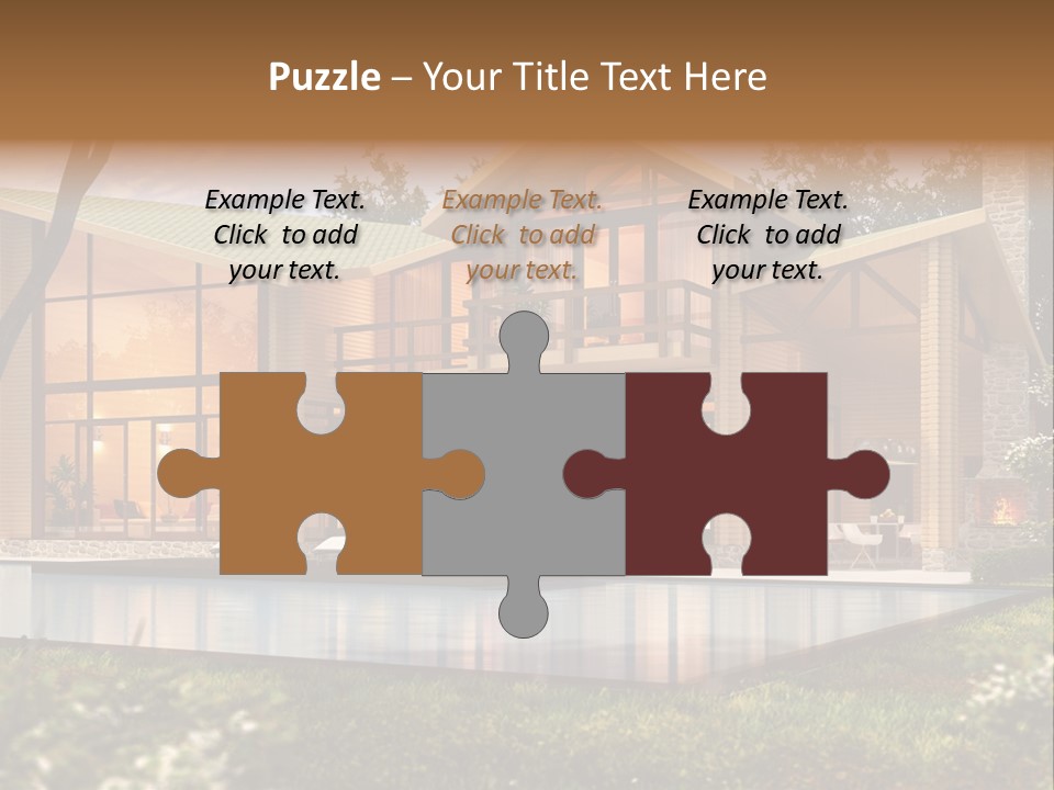 Construction Tree Grass PowerPoint Template