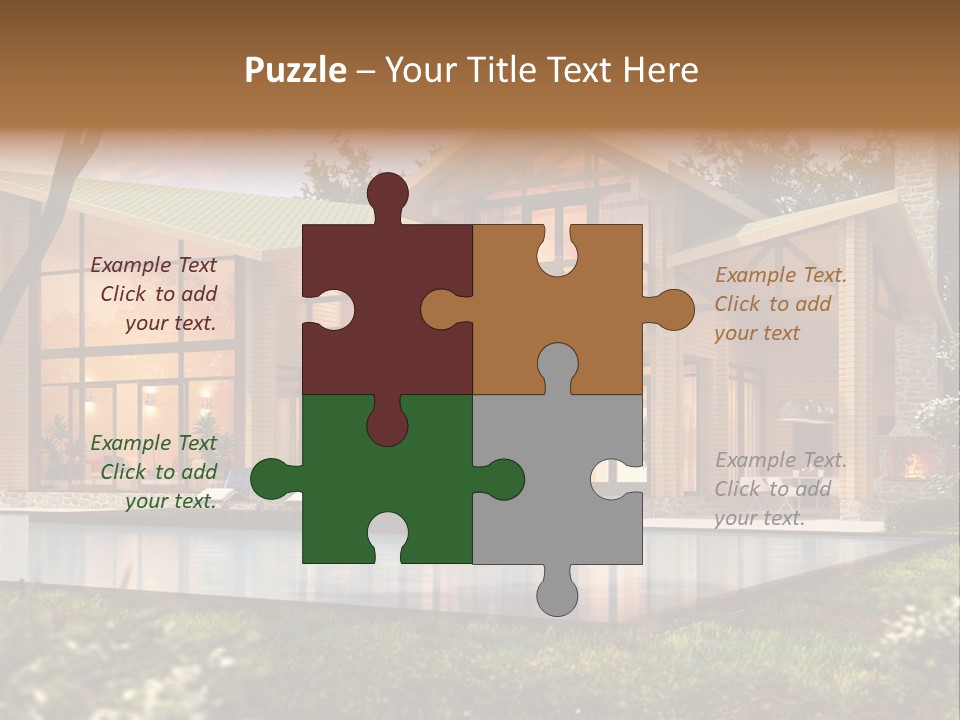 Construction Tree Grass PowerPoint Template