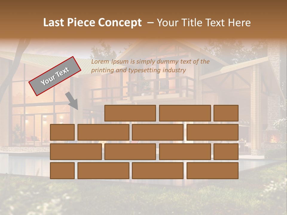 Construction Tree Grass PowerPoint Template