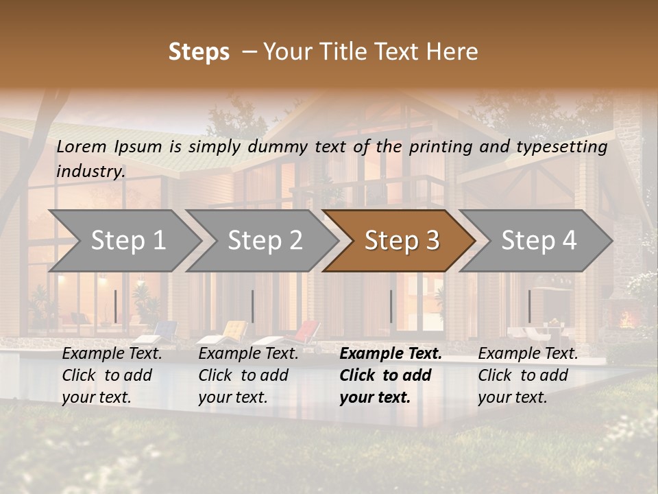 Construction Tree Grass PowerPoint Template