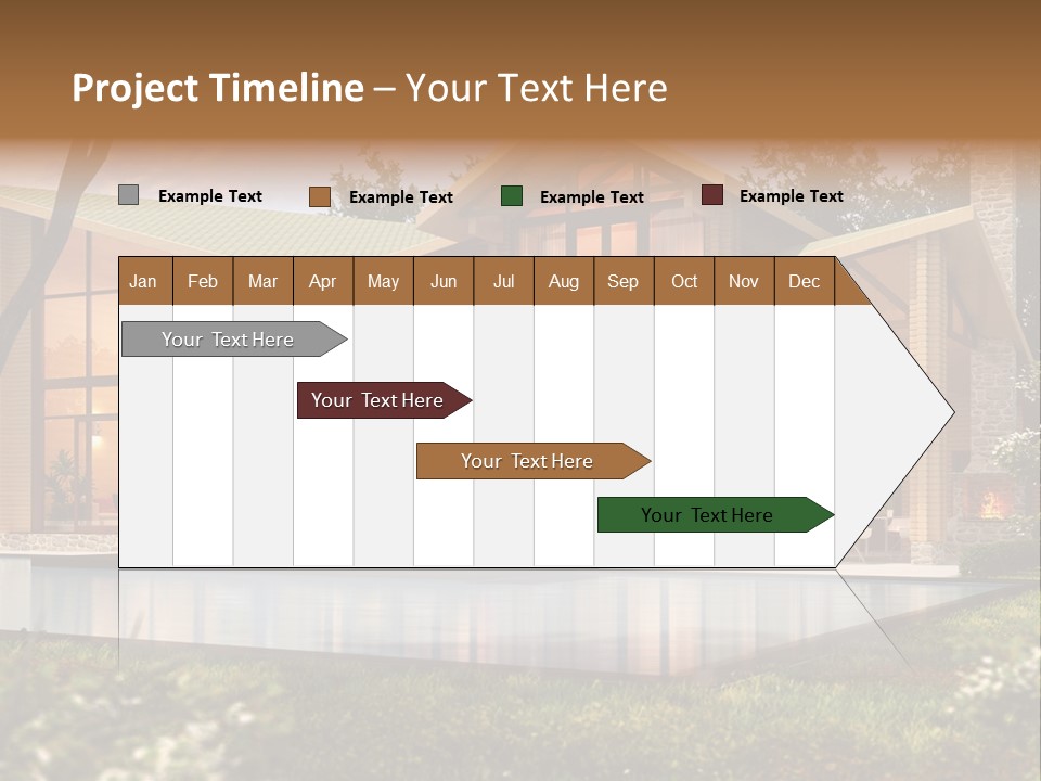 Construction Tree Grass PowerPoint Template