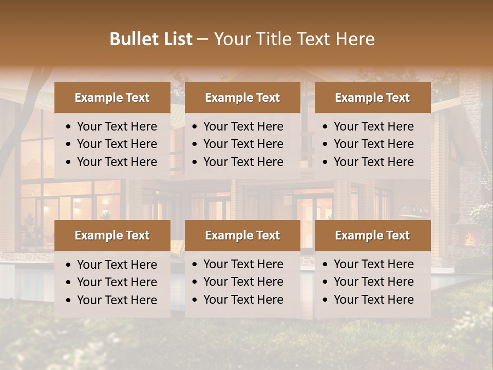 Construction Tree Grass PowerPoint Template