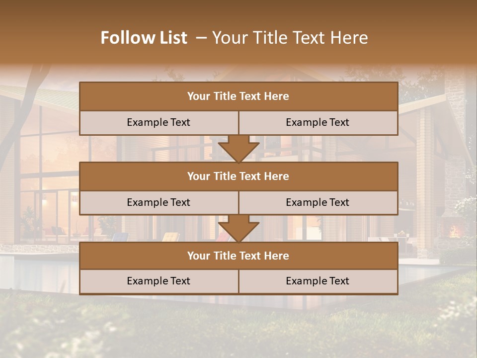 Construction Tree Grass PowerPoint Template