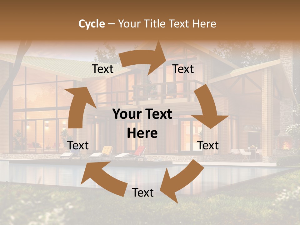 Construction Tree Grass PowerPoint Template