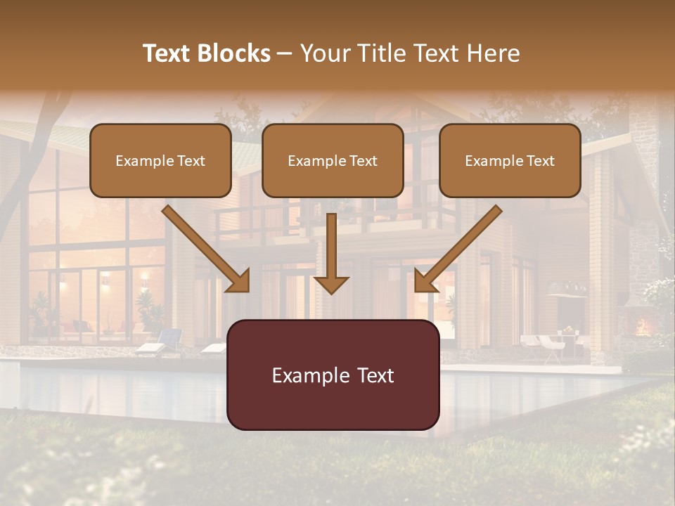 Construction Tree Grass PowerPoint Template