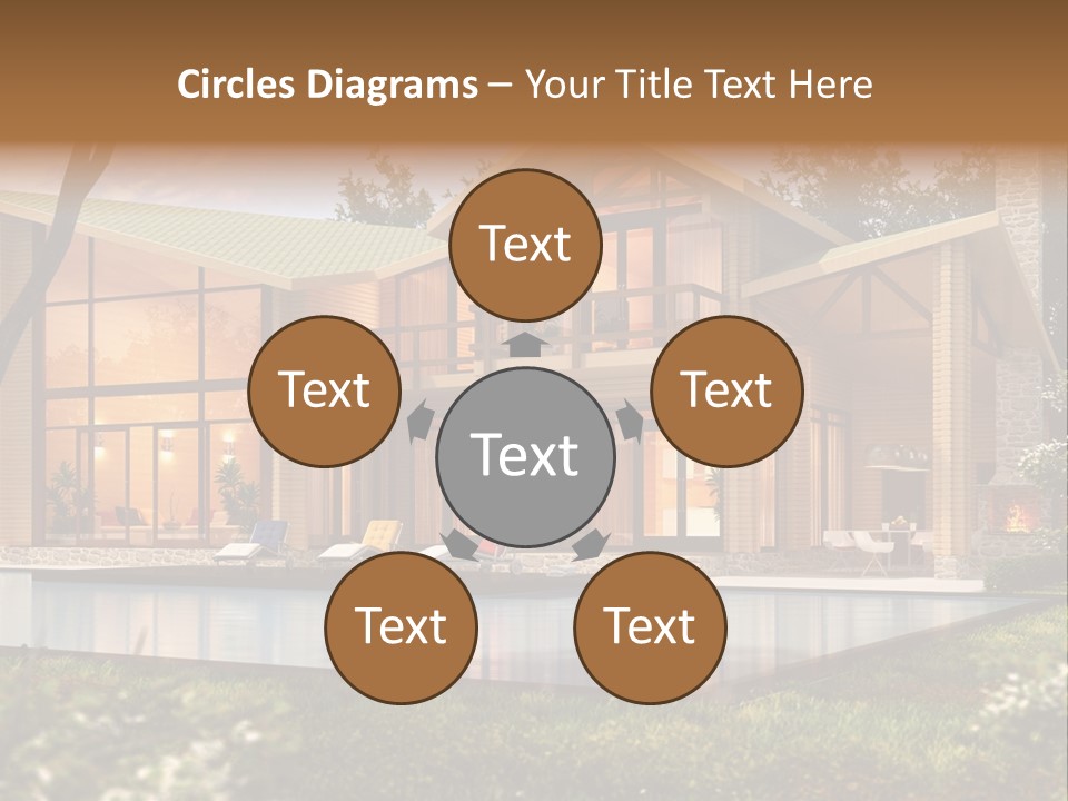 Construction Tree Grass PowerPoint Template