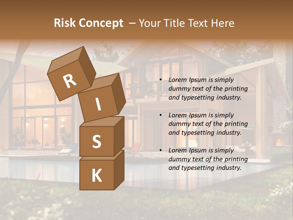 Construction Tree Grass PowerPoint Template