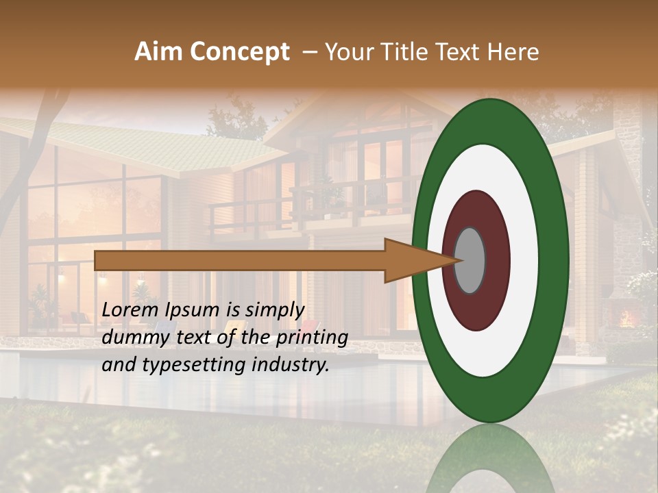 Construction Tree Grass PowerPoint Template