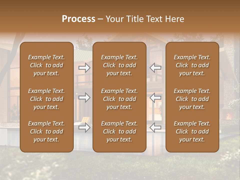 Construction Tree Grass PowerPoint Template