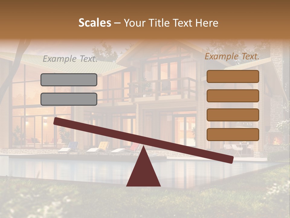Construction Tree Grass PowerPoint Template