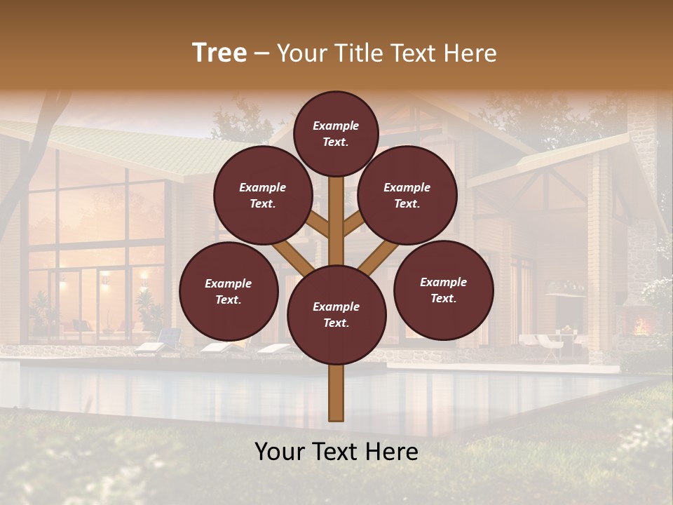 Construction Tree Grass PowerPoint Template