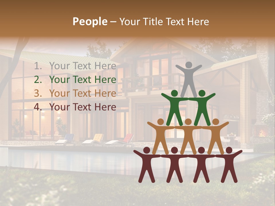 Construction Tree Grass PowerPoint Template