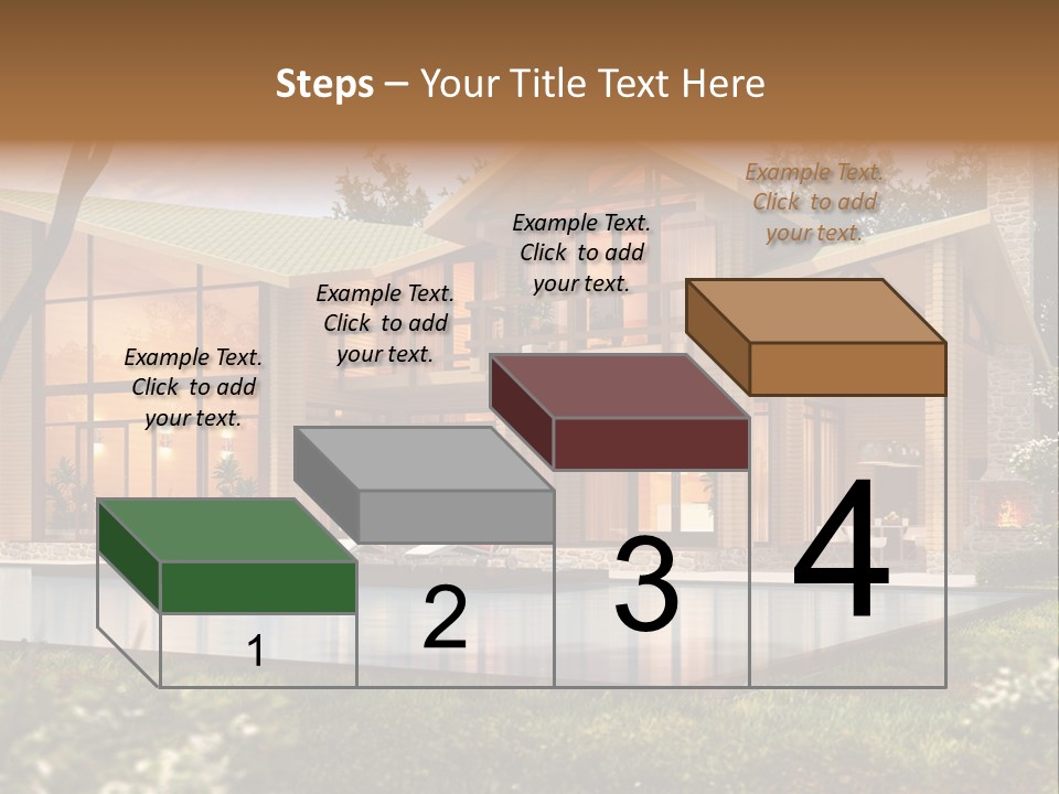 Construction Tree Grass PowerPoint Template