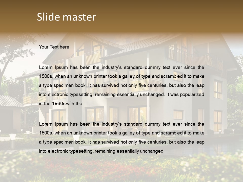 Forest Construction Road PowerPoint Template