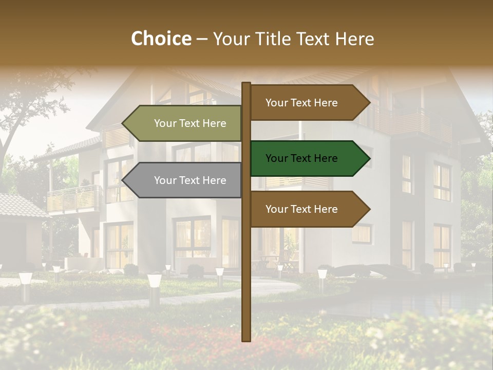 Forest Construction Road PowerPoint Template