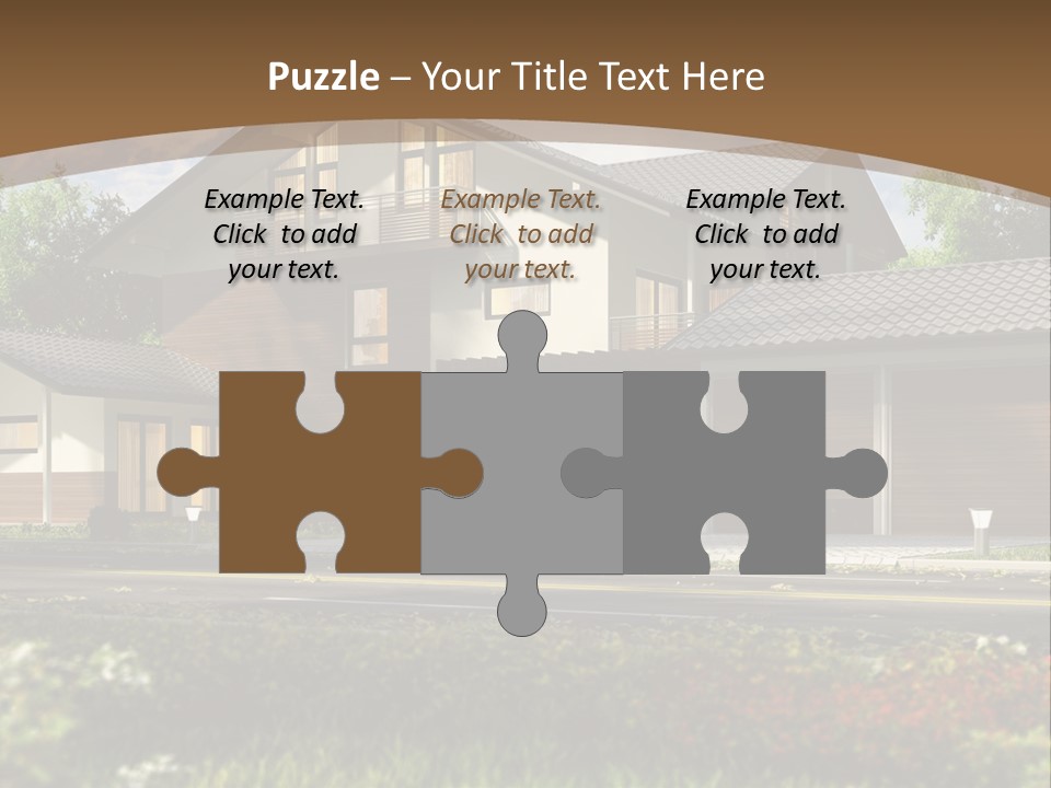 Road Model Construction PowerPoint Template