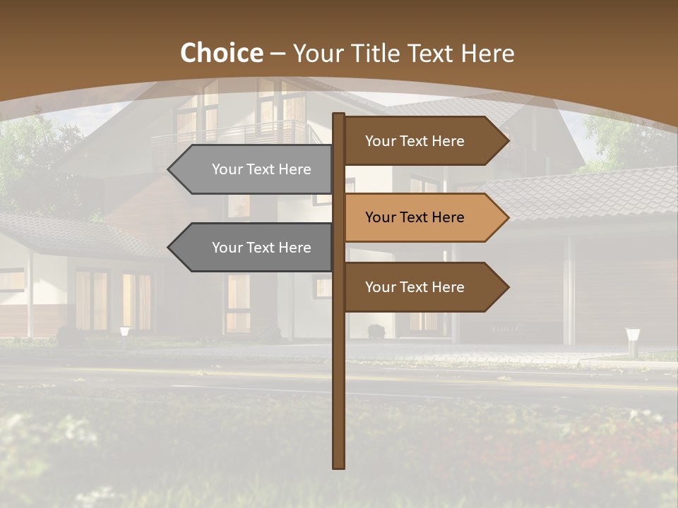 Road Model Construction PowerPoint Template