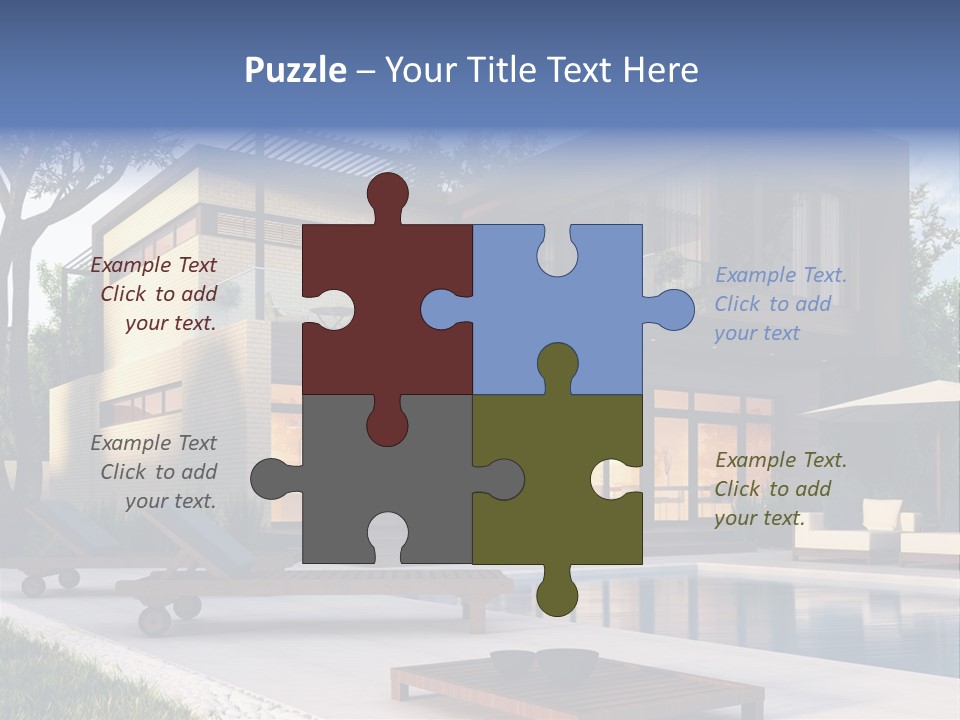 Modern House Board PowerPoint Template
