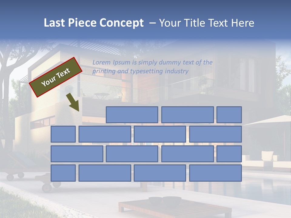 Modern House Board PowerPoint Template