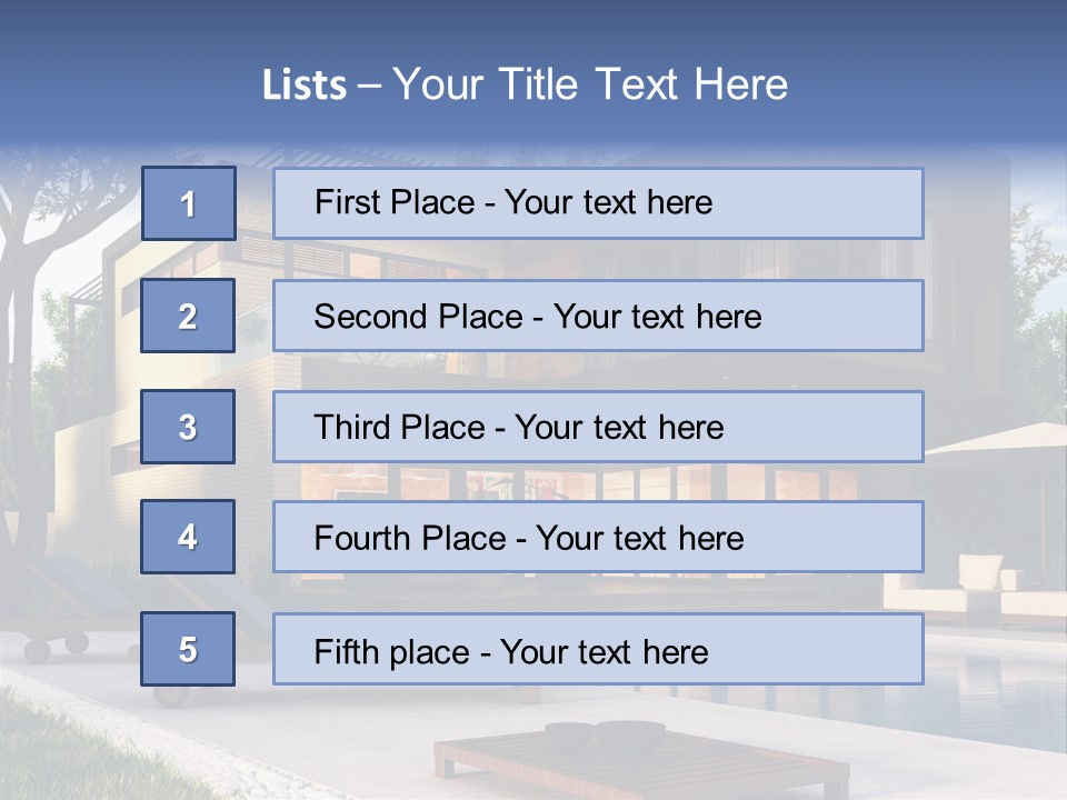Modern House Board PowerPoint Template