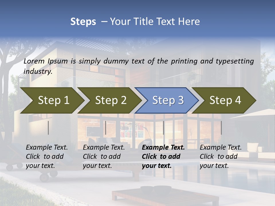 Modern House Board PowerPoint Template