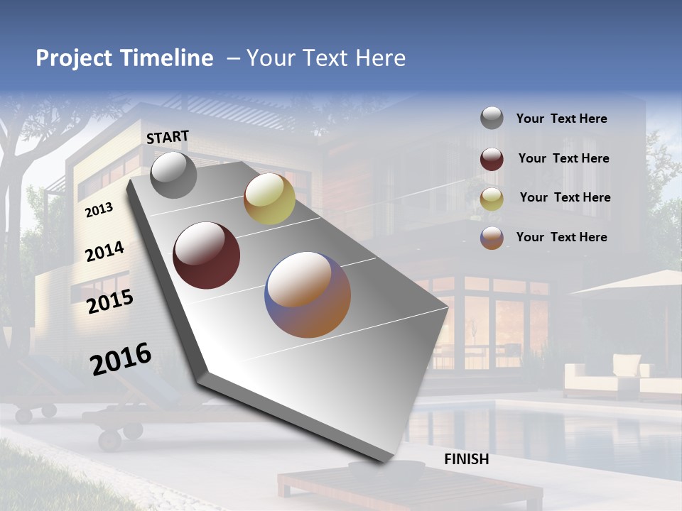 Modern House Board PowerPoint Template
