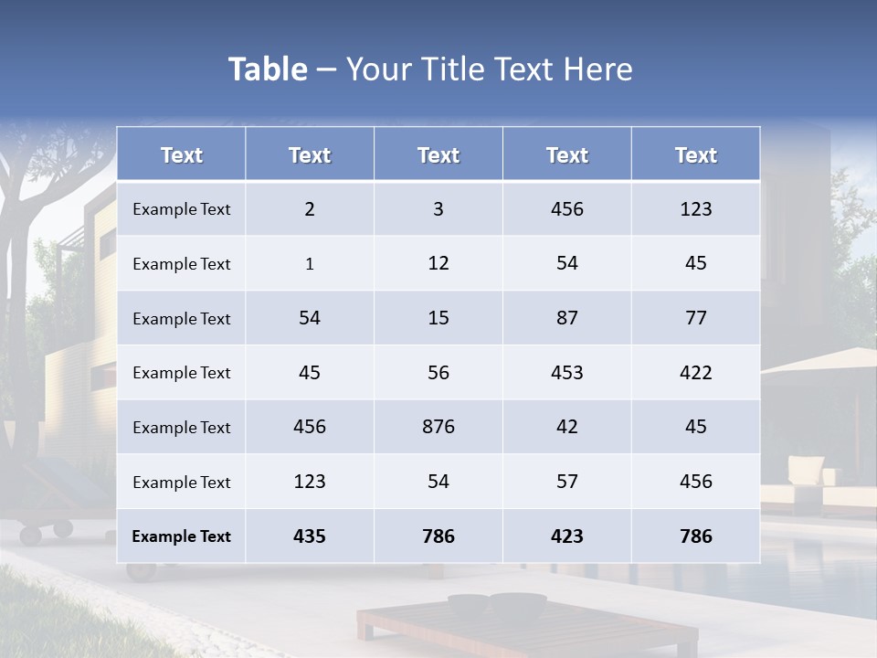 Modern House Board PowerPoint Template